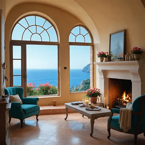 Elegant Amalfi Coast stays with a fireplace in your room